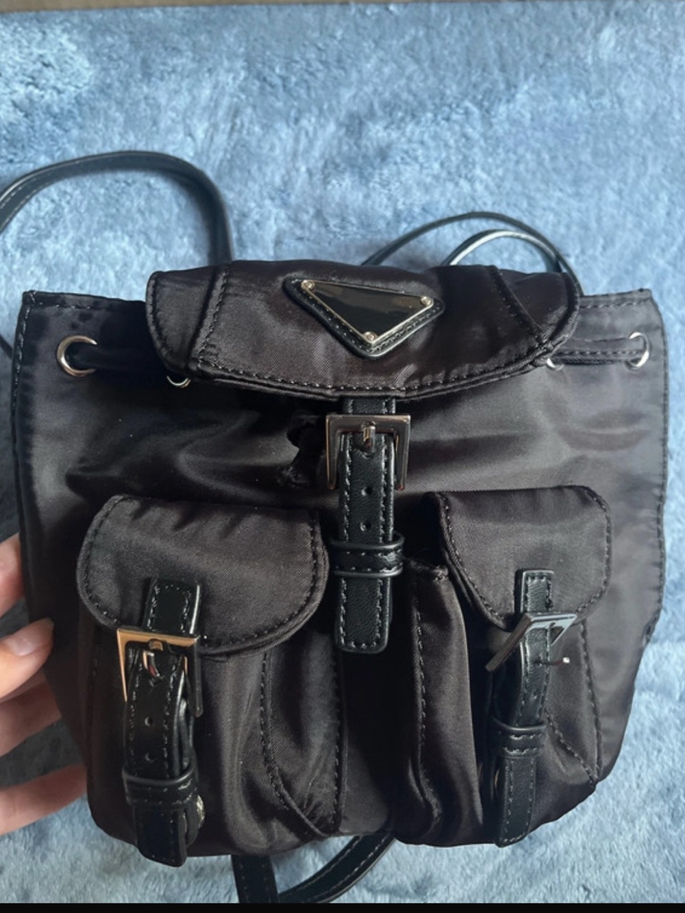 Mini Black Backpack